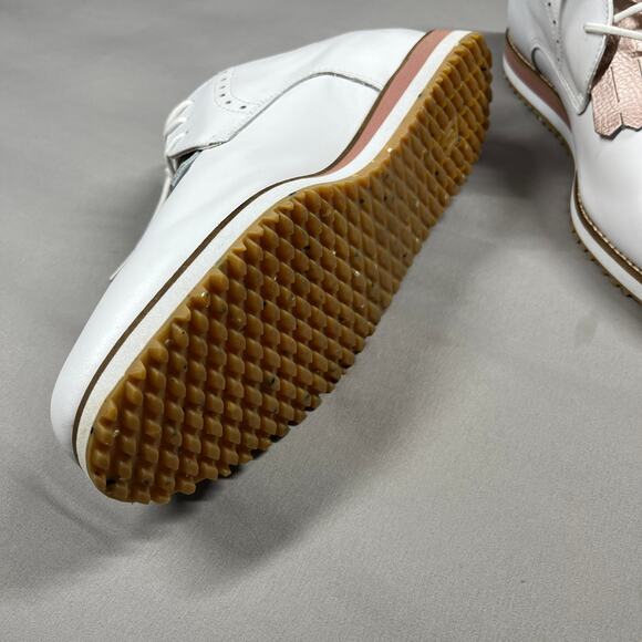 FootJoy Women's Size 10M Sport Retro Golf Shoes Spikeless White Rose Gold EUC - Picture 14 of 16